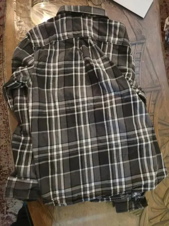 THE NORTH FACE MEN'S BLACK GRAY PLAID BUTTON-UP SHIRT SIZE MEDIUM - Picture 1 of 4